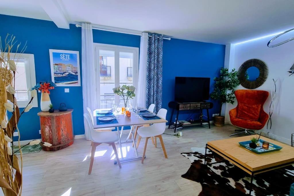 Апартаменти Le Clavel Superbe Deco, Centre Historique, Climatise, Parking A Proximite Сет Екстер'єр фото