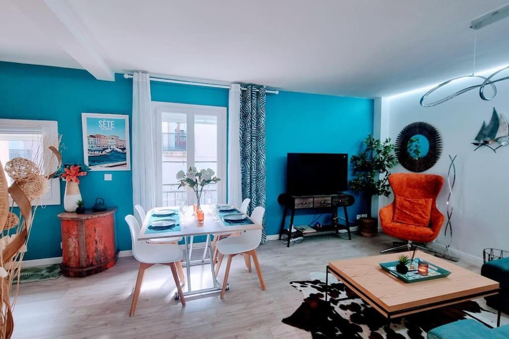 Апартаменти Le Clavel Superbe Deco, Centre Historique, Climatise, Parking A Proximite Сет Екстер'єр фото